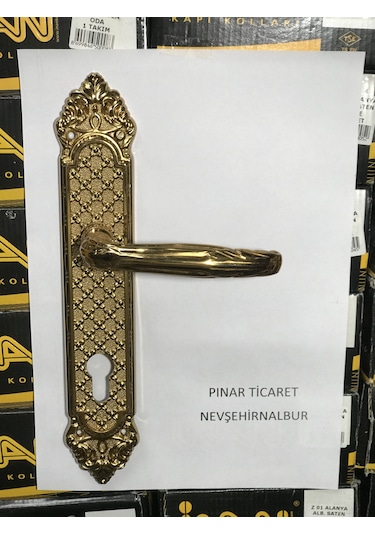 Eskitme Kapı Kolu Sarı 1 Kapılık Çift