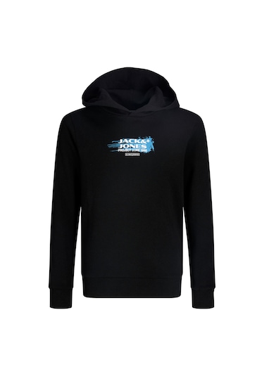 Jack & Jones Jcocondor Sweat Hood Fst Siyah Erkek Çocuk Sweatshirt 000000000102353036 Siyah
