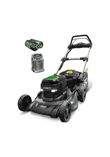 Ego LM2021E SP Akülü Şanzımanlı Çim Biçme Makinesi + 5 Ah Batarya Hızlı Şarj