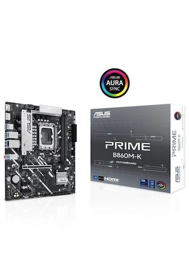 Asus Prime B860M-K Intel LGA1851 DDR5 mATX 8800 Dp Hdmı Anakart