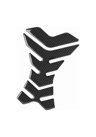 Moveevo Motosiklet Tankı Korumalı Carbon Fiber Sticker - Kaymayı Engelle, Yırtıkları Önle, Siyah T04