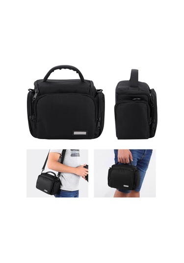 Vkemall Caden D11 Hafif Taşınabilir Fotoğraf Çantası - Dslr/mirrorless Korumalı, Ayarlanabilir Askı Kemerli, Çift Zip Cepli Derinlikli Cep