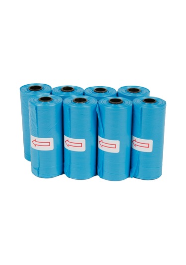 Bamm Bamm Kirli Bebek Bezi Poşeti Çanta Boy Mavi 8 x 15'li