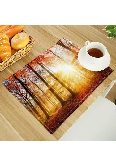 Doğal Orman Desenli Keten Yemek Masası Paspasları Alfabe Mutfak Amerikan Servisi 32x45cm Bardak Altlıkları Kase Bardak Paspası 15,1 Adet 32x45cm Diğer Doğal Orman Desenli Keten Yemek Masası Paspasları Alfabe Mutfak Amerikan Servisi 32x45cm Bardak Altlıkları Kase Bardak Paspası 15,1 Adet 32x45cm Diğer