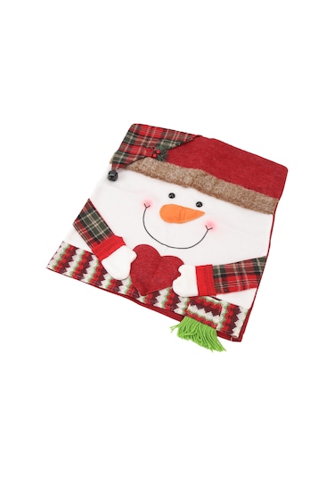 Skycity Noel Dekorasyonu Sandalye Örtüsü - Yumuşak Kumaş, 52x47cm, Noel Tema Desenli, Ev Dekorasyonu Diğer