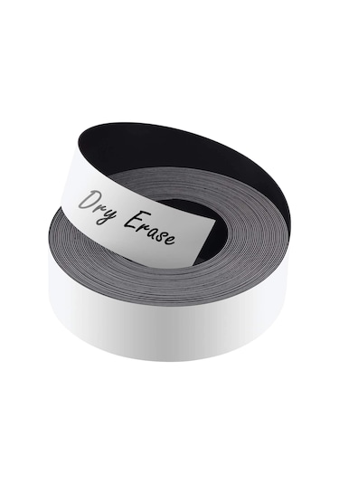 2 Metre Yazılabilir Şerit Mıknatıs Magnet Beyaz- 20 Mm Genişlik