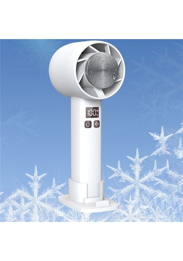 Mini El Fan Yarıiletken Soğutma 1800 Mah Taşınabilir Usb Hava Soğutma Fanı Açık Ev Için Telefon Standı Ile-a 9106 Var Ayaklı Beyaz 5 Adetten Az