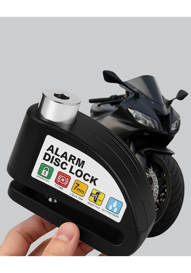 Taşınabilir Alarm Disk Kilidi Motosiklet Scooter Bisiklet Güvenlik