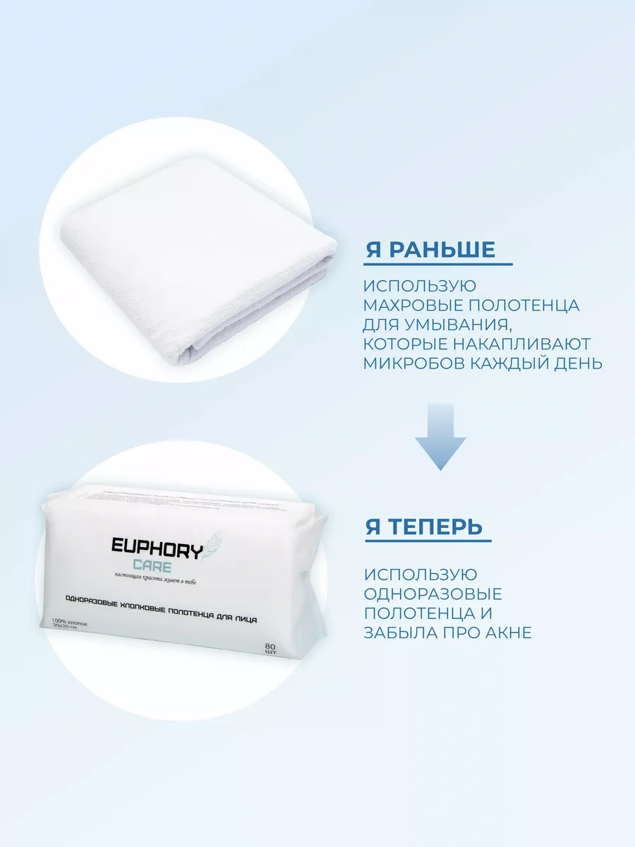 Euphory Care Tek Kullanımlık Yüz Havlusu, 1 Paket 213210250