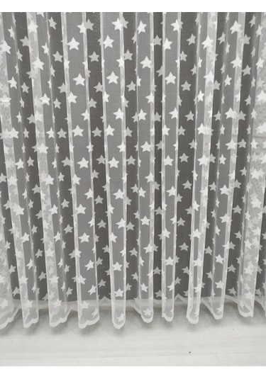 Tül Perde Yıldız Desenli Kaliteli Ve Uygun Fiyatlı (348230951)