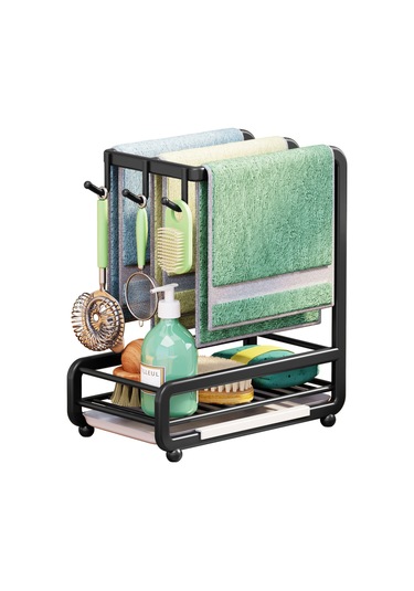 Mutfak Lavabo Sepeti Organizer Karbon Çelik Duvara Monte Veya Tezgah Üstü Havlu Askıları Sünger Tutucu Ve Çıkarılabilir Damla Tepsisi Mutfak Organizasyonu Ve Depolama Sabun Fırçası Bez Askısı Siyah Mutfak Lavabo Sepeti Organizer Karbon Çelik Duvara Monte Veya Tezgah Üstü Havlu Askıları Sünger Tutucu Ve Çıkarılabilir Damla Tepsisi Mutfak Organizasyonu Ve Depolama Sabun Fırçası Bez Askısı Siyah