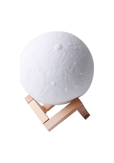 Wezone 12cm Pvc+abs 3d Yıldız Işık, Sarı/beyaz/ıslak Beyaz Işık, Dokunmatik Kontrol, 8 Saat Kullanim Süresi, Şarj Edilebilir Ay Işığı Çok Renkli