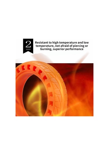 Xiaomi M365 / Pro / 1s / Pro 2 Elektrikli Scooter Amortisör Sönümleme Lastiği İçin 8.5inç Kauçuk Petek Lastik - Yeşil