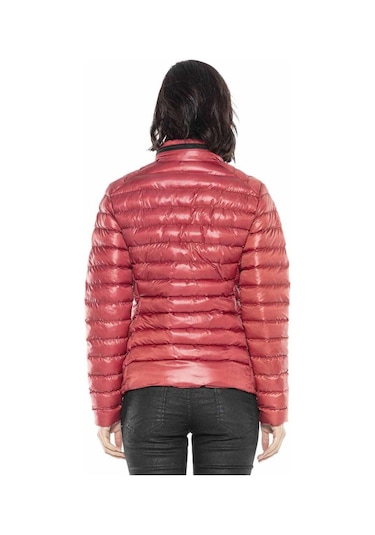Cipo & Baxx Wm113 Kadın Şişme Mont Burgundy Bordo