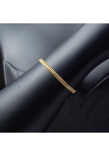 Bilezikci Örme Zincirli 14 Ayar Altın Bileklik BLISY14K21048 Sarı Altın