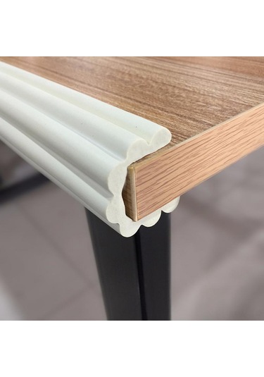 Moveevo 2 Metre Kahverengi Minder Bandı - Nbr Köpük Çarpma Emici, Masa Sandalye Dolap Kenar Koruyucu, 3m Çift Taraflı Bantlı Çok Renkli