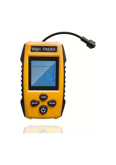 Willowhaven Tl88 Sarı Kablolu Portatif Sonar Balık Bulucu 45 Derece Derinlik Sensörü Göl Ve Deniz Balıkçılığı İçin