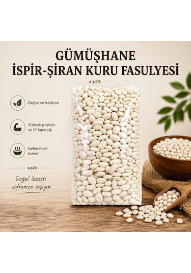 Memiş Ağa Gümüşhane İspir-şiran Kuru Fasulyesi 1000 Gr