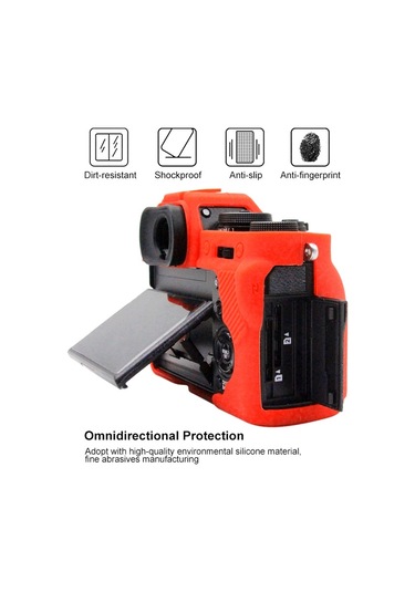 Fujıfılm Xt3 İçin Puluz Soft Silikon Koruyucu Kılıf Kırmızı Diğer