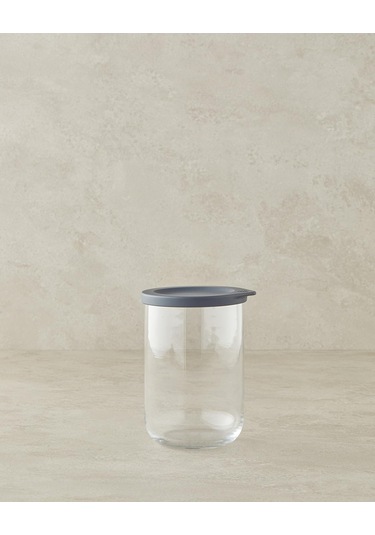 Home Fresh Safe Cam Kavanoz Gri Siyah