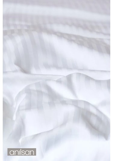 4'lü Çizgili Saten Lastikli Çarşaf Tek/çift Kişilik,83tel