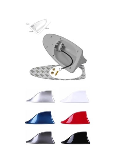 Elektrikli Shark Köpekbalığı Balina Anten Tam Fonksiyonlu Gri