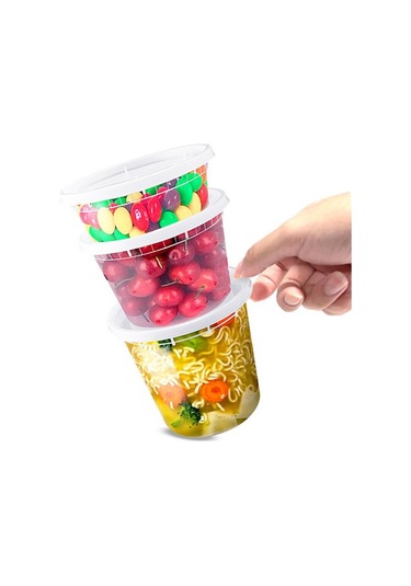 10 Adet Kapaklı Gıda Saklama Kutusu Şeffaf Gıda Sınıfı Bpa İçermeyen Dondurucu Mikrodalga Güvenli Yemek Hazırlama Şarküteri Paket Servis Gıda Paketleme Kabı Diğer