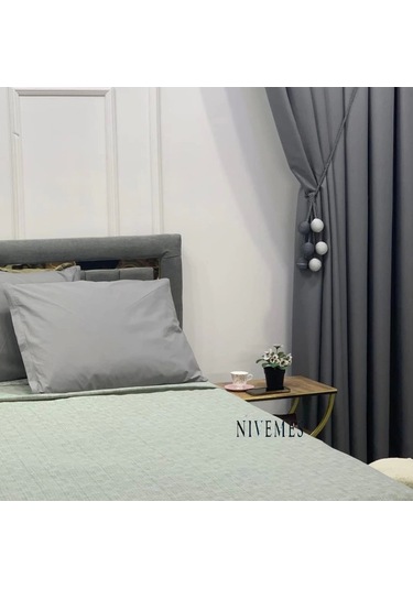 Nivemeshome Yeşil 160x230 Tek Pike Örtüsü Tek Kişilik Yeşil