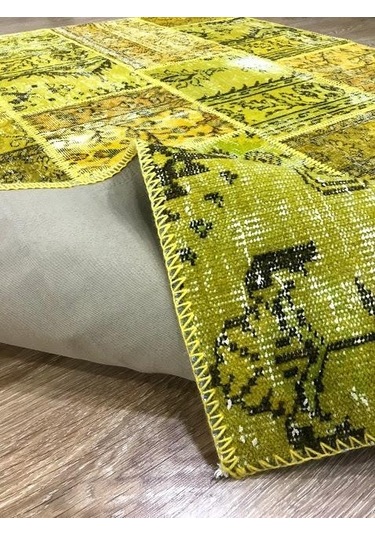 Hoom Rugs Patchwork Sarı Kb El Dokuma Kilim