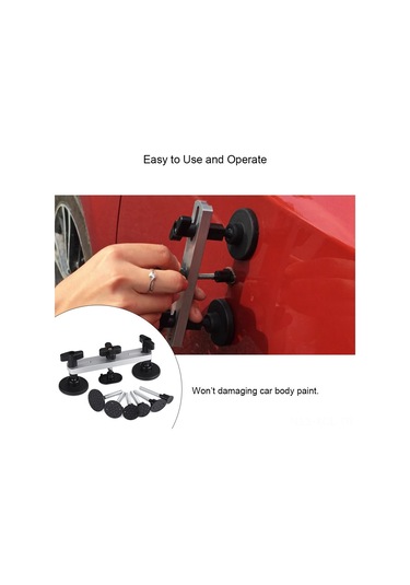 Konesam Otomatik, Buzdolabı, Motosiklet Vuruş Onarım Aleti - Köprü Tipi Çeker Seti Gümüş -  Boya Koruyarak Hızlı Tamir