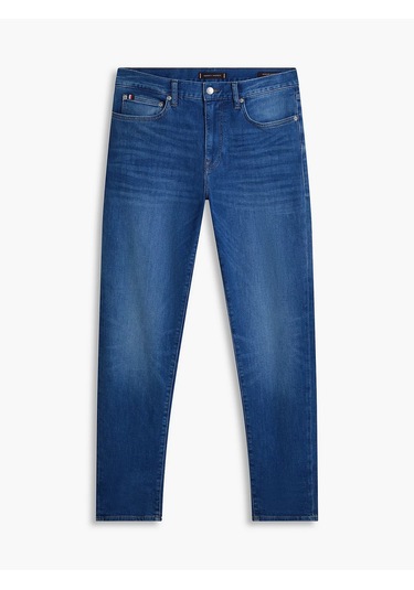 Tommy Hilfiger Mw0mw42316 Slim Bleecker Jax Erkek Denim Pantolon Mavi