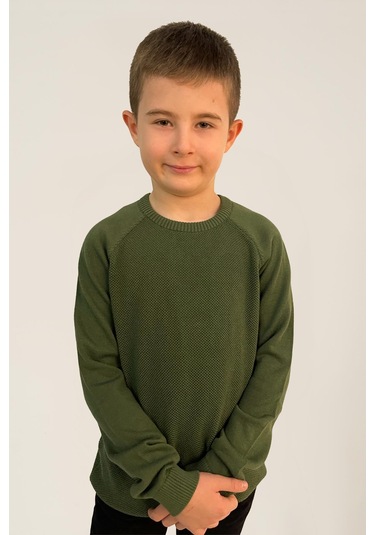 Alexandergardı Çocuk Pamuklu Triko Kazak C21-18937 İndigo