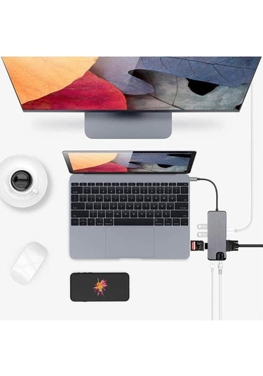 Type-c Hub Ethernet Hdmi Usb Aktarım Hızı Usb C Hub 5 İn 1 Usb