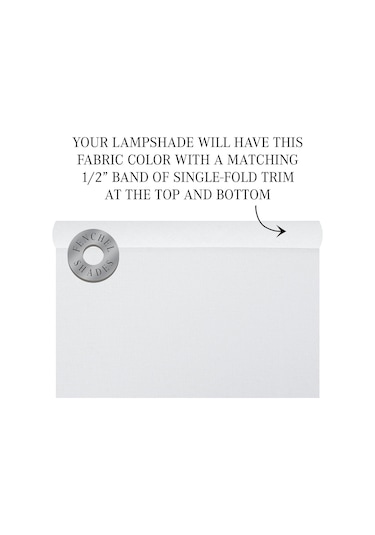 Abajur 13 'üst Çaplı X 15' Alt Çaplı X 15 'yıkayıcı İle Eğik Yükseklik Örümcek Arp Beyaz Beyaz