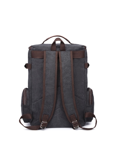 C-active Erkek Kanvas Sırt Çantası Siyah