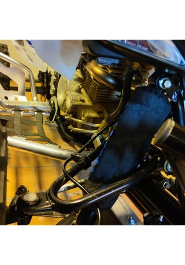 Dianziye Motorsiklet Amortisör Koruyucu Kılıf Nilon Siyah 27cm Su Geçirmez Toz Engeli Tüm Modelleri Uyumlu