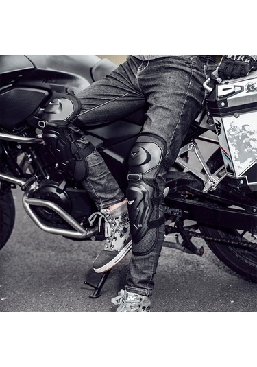 Evrensel Motosiklet Ve Bisiklet İçin 4 Parça Diz Ve Dirsek Koruyucu Seti - Eva/pu Malzeme