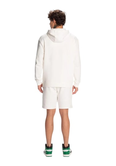 Kappa Authentic Theo Erkek Beyaz Regular Fit Hoodie Beyaz