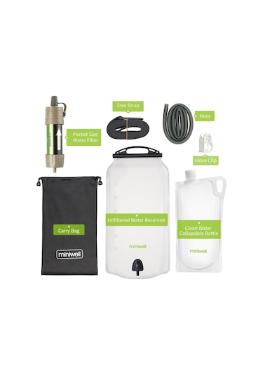 Miniwell L630G Çantalı Portatif Su Arıtma Sistemi Şeffaf