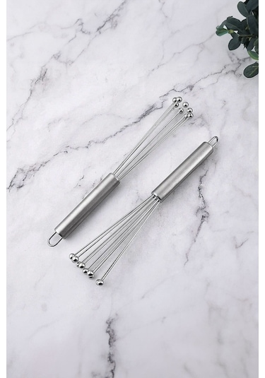 Paslanmaz Çelik Tel Çırpıcı Yumurtalık Sos Krema Çırpıcı Sos Karıştırıcı Çelik