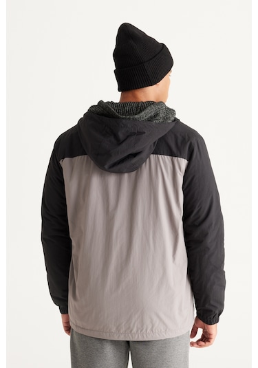 Ac&Co / Altınyıldız Classics Erkek Sıyah Grı Standart Fit Normal Kesim Dik Yaka Yan Cep Mont Siyah - Gri Ac&Co / Altınyıldız Classics Erkek Sıyah Grı Standart Fit Normal Kesim Dik Yaka Yan Cep Mont Siyah - Gri