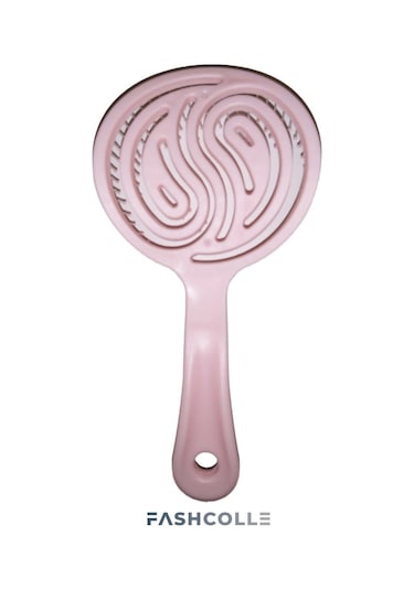 Fashcolle Pembe Üç Boyutlu Oval Saç Fırçası