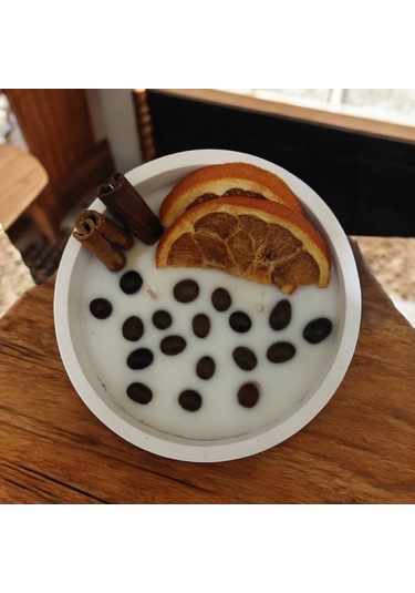 Kokulu Beton Saksıda Soya Wax Mum