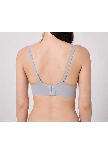 Freshness Msf02 Geniş Sırt Kuşaklı Lazer Kesim Sütyen Gri