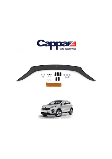 Cappafe Kia Sportage Ön Kaput Koruyucu Rüzgarlık 4Mm Abs 2016-