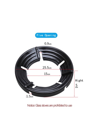 Gajeena Benzin Fırını Enerji Tasarruflu Ateş Toplayıcı Kalkanı - 5 Açılı Demir + Email Yapısı, Yüksek Sıcaklık Dayanıklı