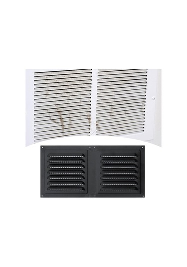 Trendooze Genişletilebilir Havalandırma Kapağı Koruması Kolay Montajlı Siyah