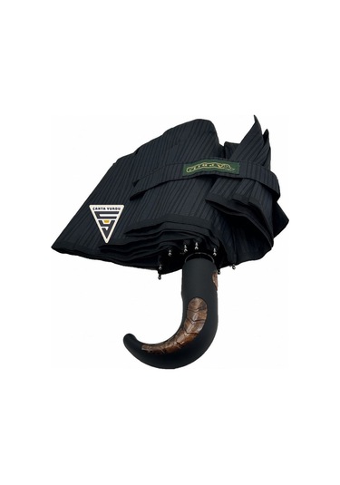 April A-226g A5 Baston Sap 10 Telli Tam Otomatik Şemsiye Siyah