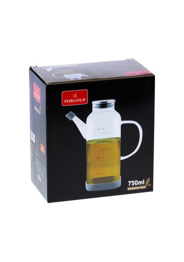 Porgold Yağlık Borosilikat Metal Kapaklı 750ml 6418 Gümüş