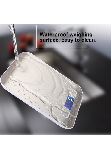 Lemestar Mutfak Dijital Terazi 5kg - 304 Paslanmaz Çelik Platform, Lcd Işık, Tara Fonksiyonu, Sütün/su Hacim Ölçümü, 2 Aaa Pil Dahil Çok Renkli